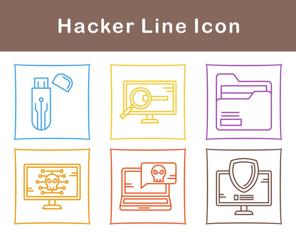 Hacker Vector Icon Set