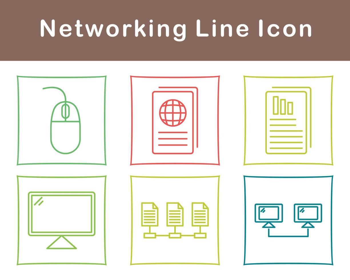 Networking Vector Icon Set