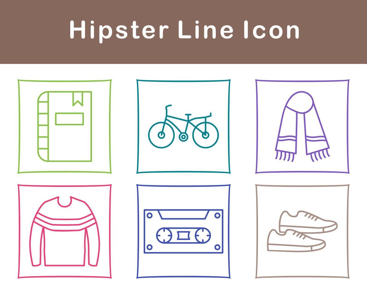 Hipster Vector Icon Set