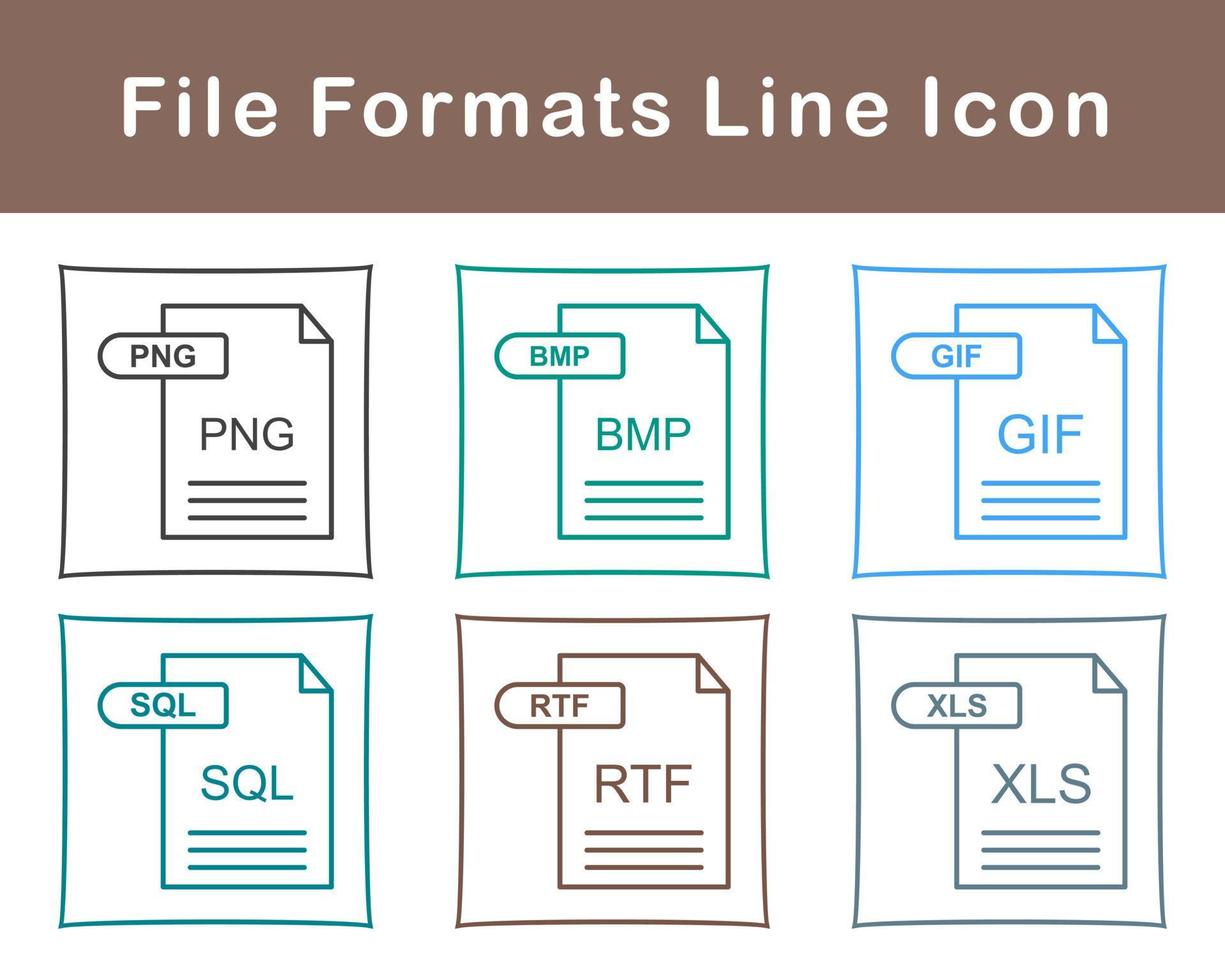 File Formats Vector Icon Set