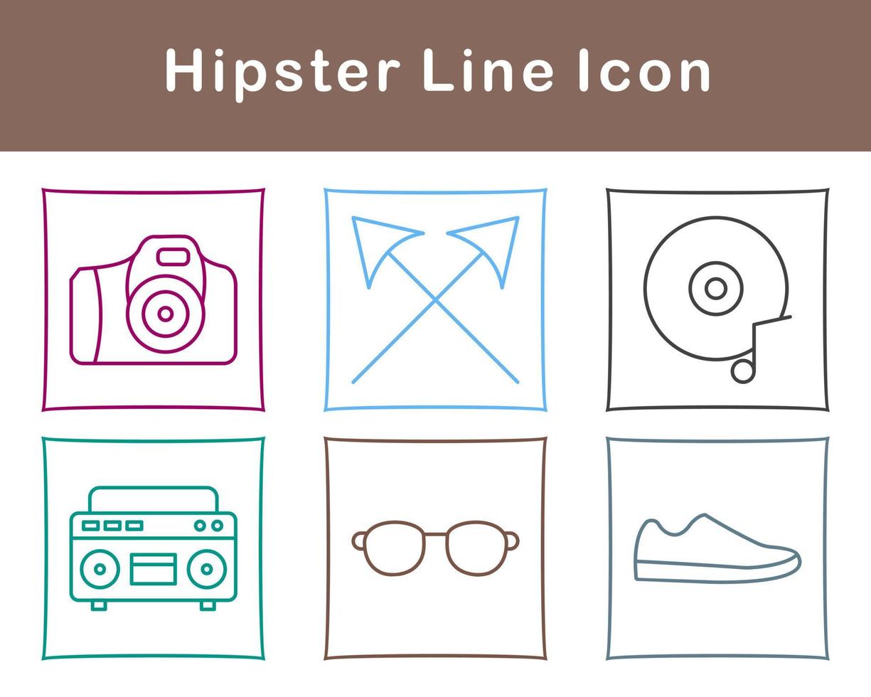 Hipster Vector Icon Set