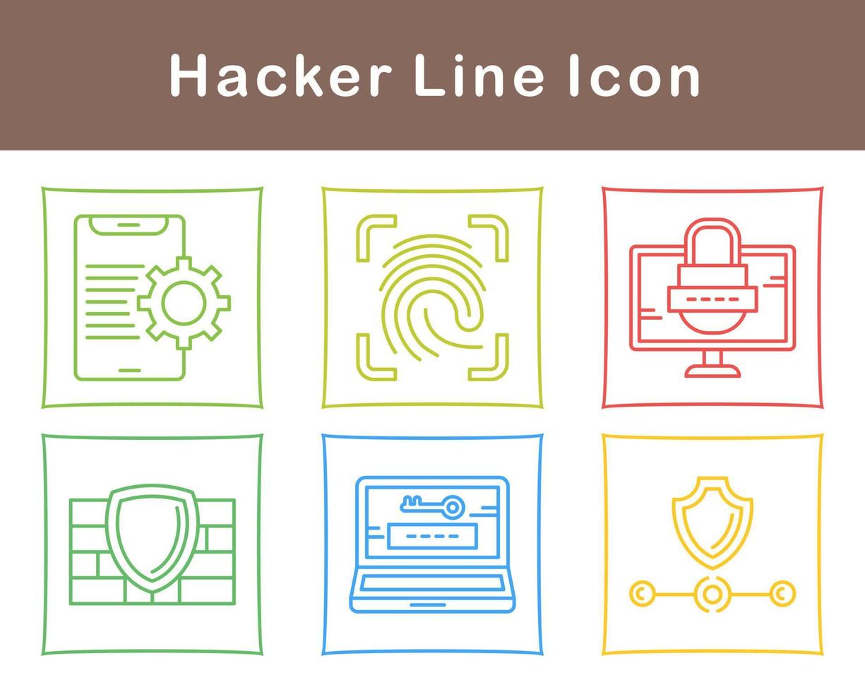 Hacker Vector Icon Set