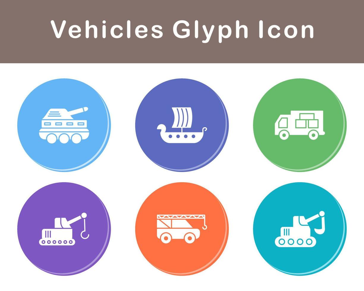 Vehicles Vector Icon Set