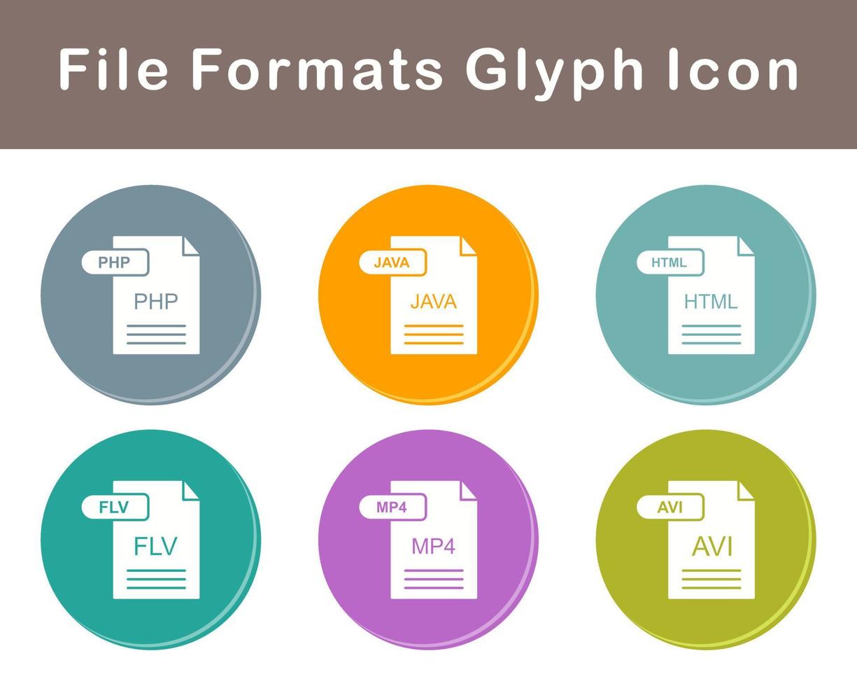 File Formats Vector Icon Set