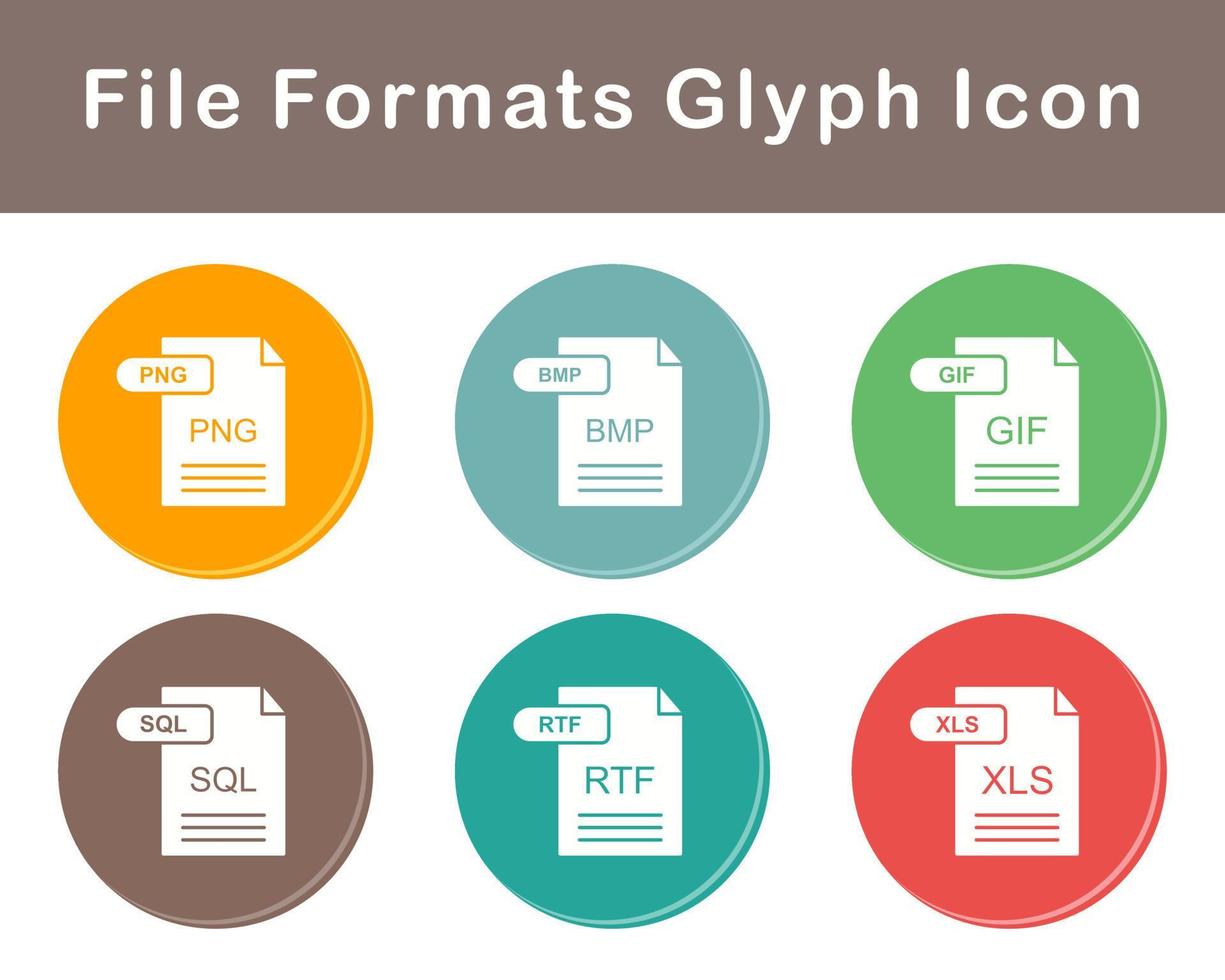 File Formats Vector Icon Set