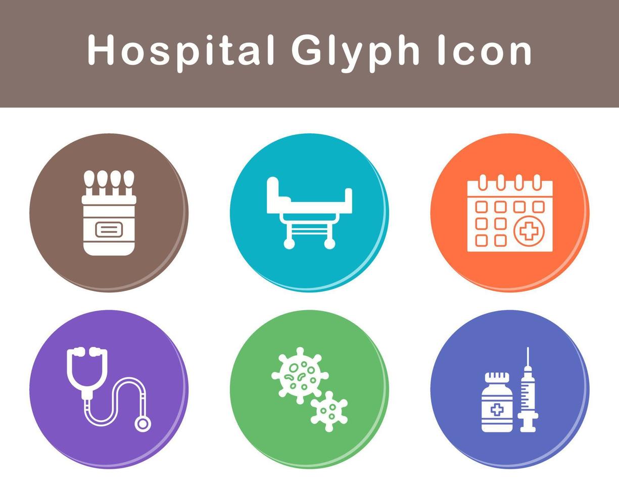 hospital vector icono conjunto