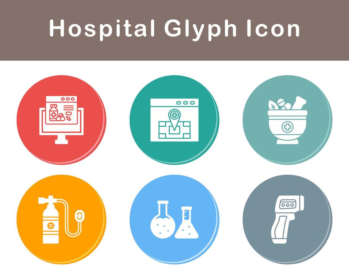 hospital vector icono conjunto
