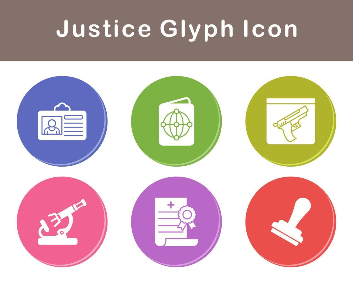 Justice Vector Icon Set