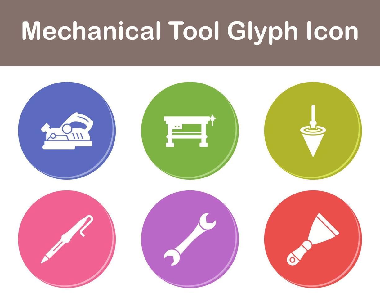 Mechanical Tool Vector Icon Set