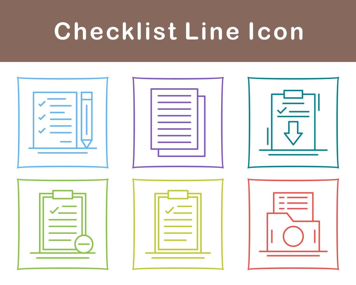 Checklist Vector Icon Set