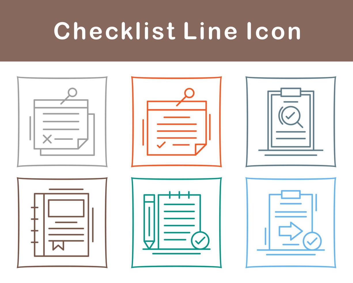 Checklist Vector Icon Set