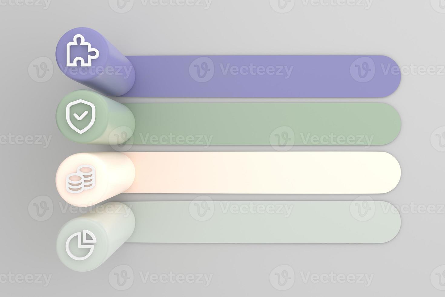 Perspective Infographic Pillars with shadows. Presentation template. 5 step options. Chart concept photo