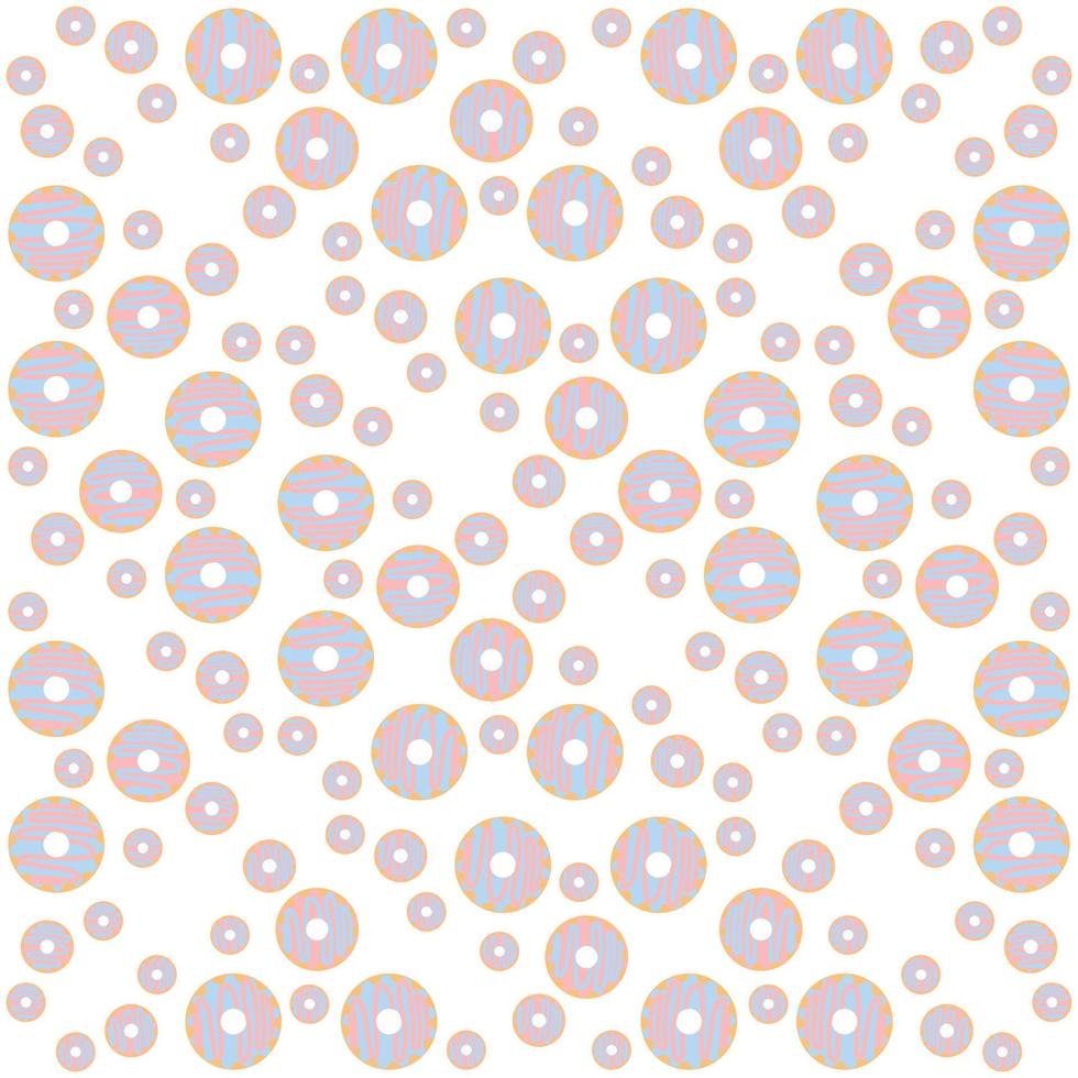 Seamless pattern with glazed donuts vector