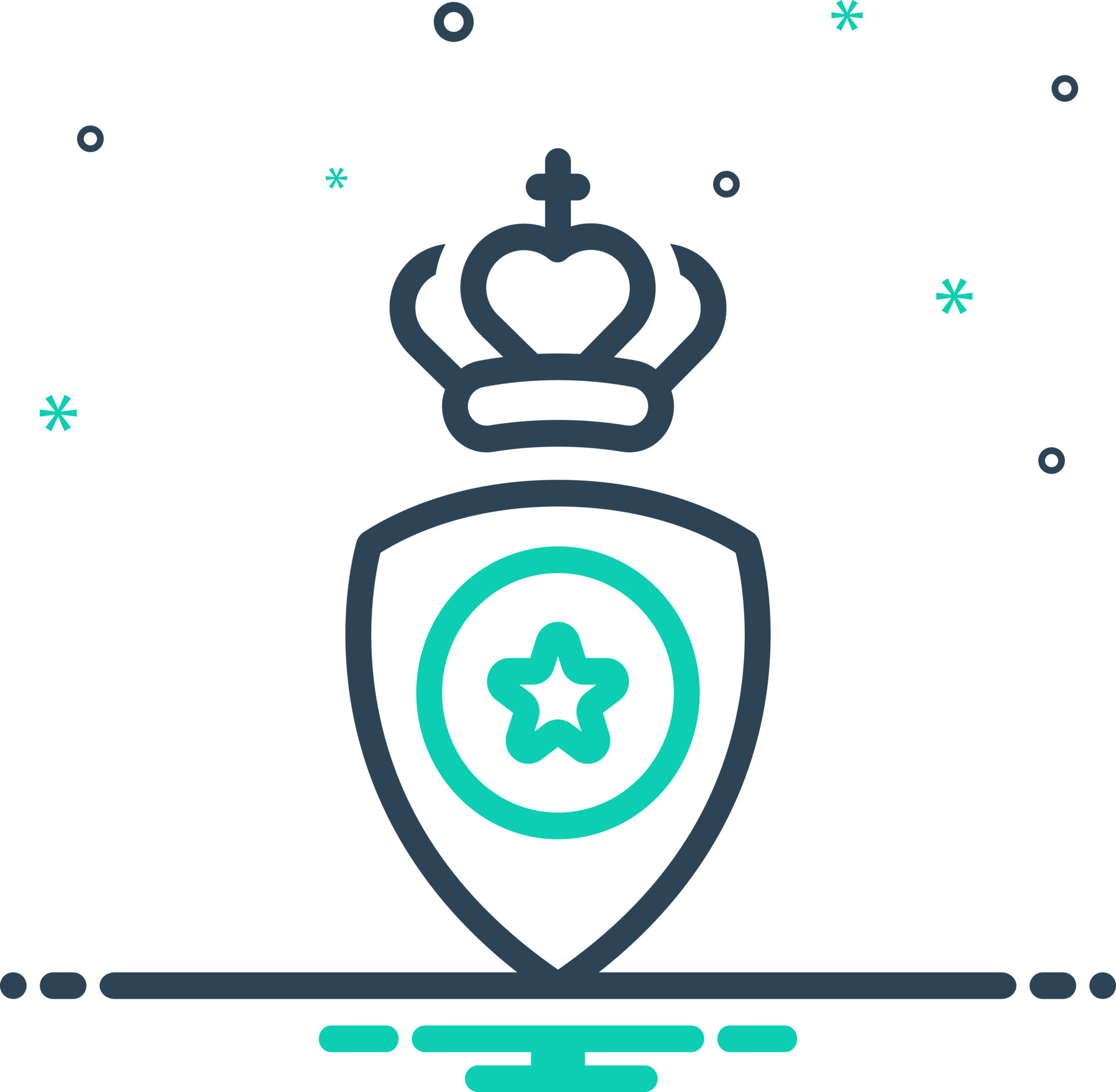 mix icon for crest 21505620 Vector Art at Vecteezy