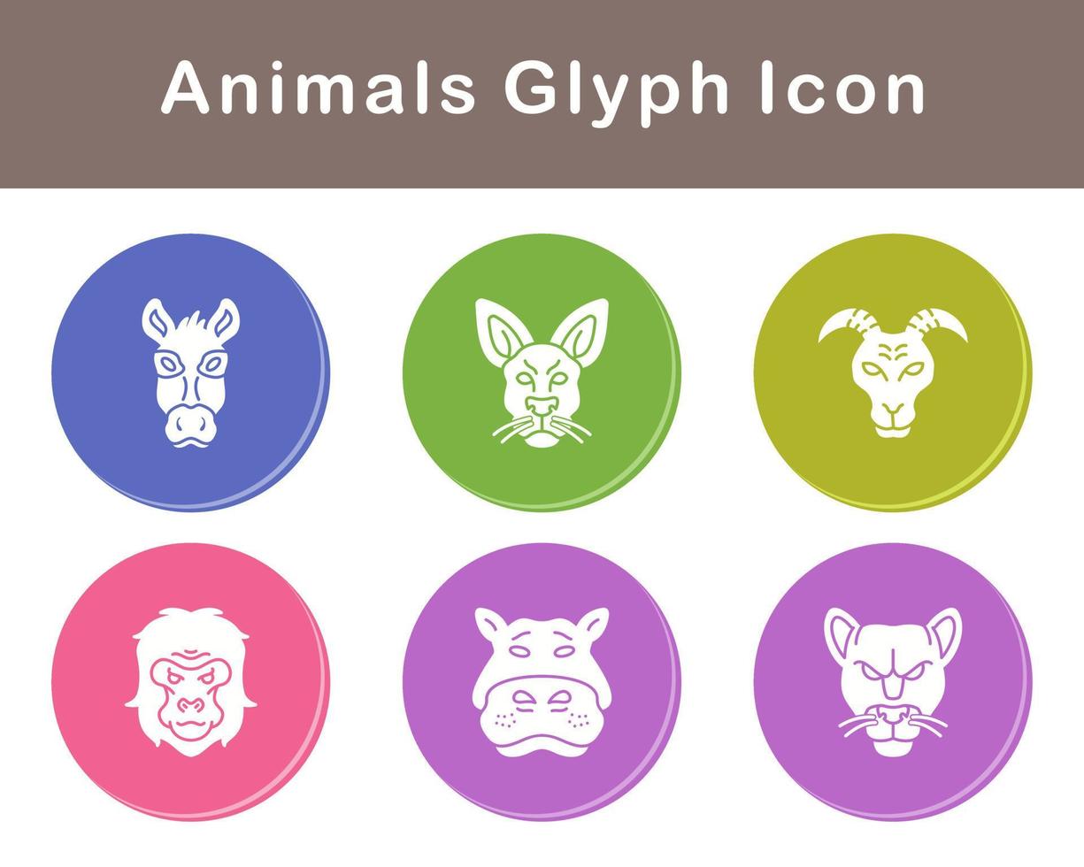 animales vector icono conjunto