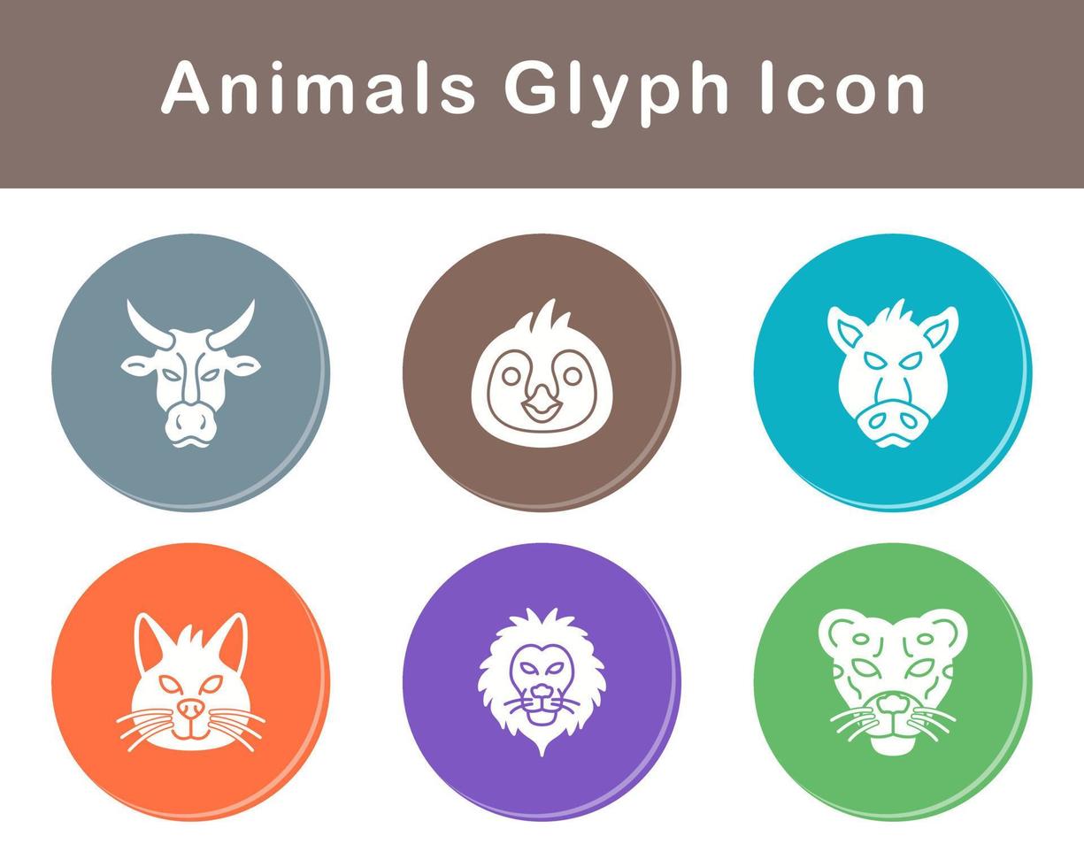 Animals Vector Icon Set