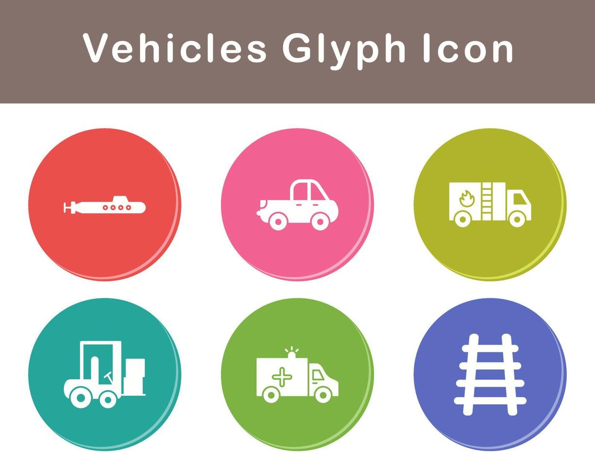 Vehicles Vector Icon Set