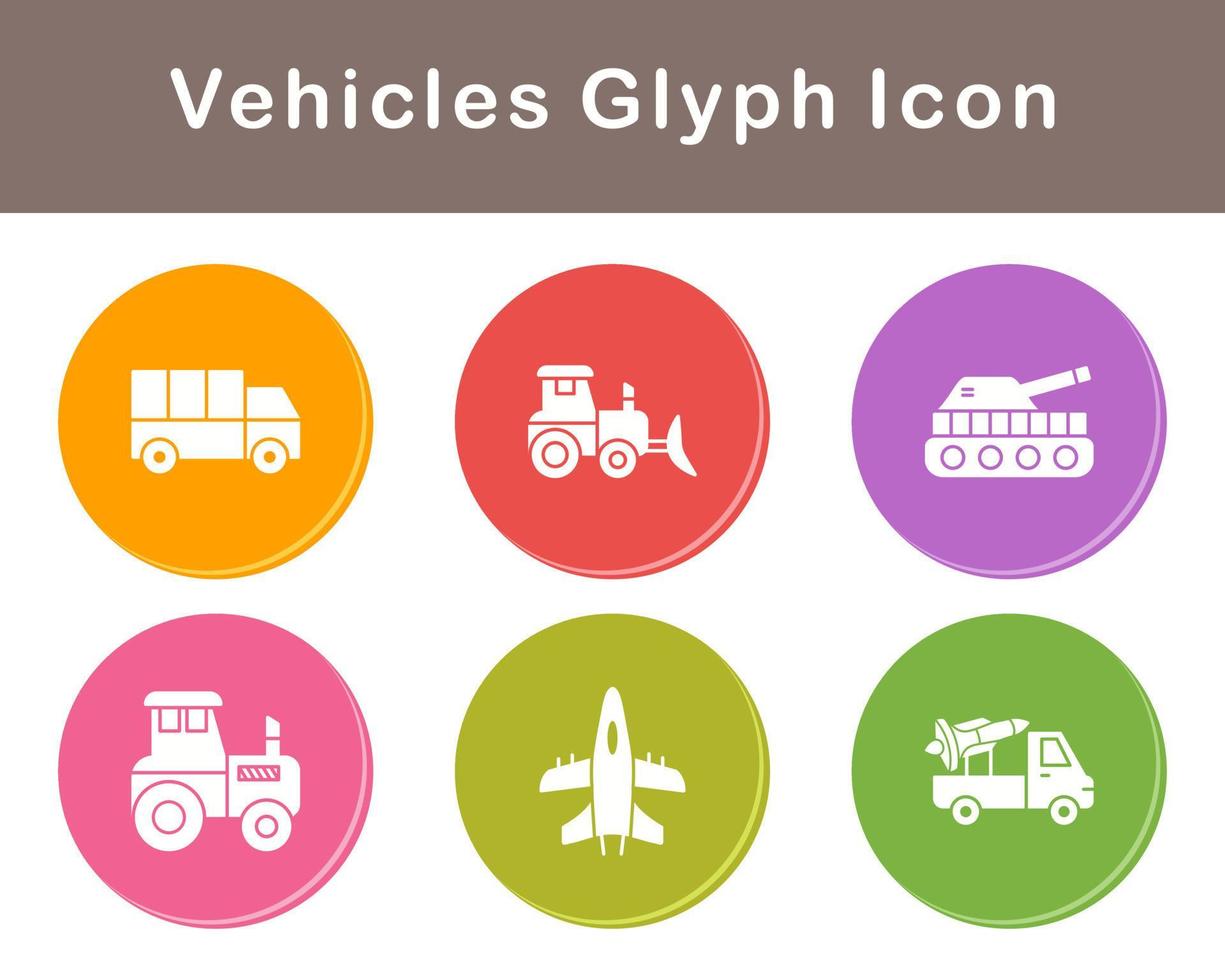 Vehicles Vector Icon Set