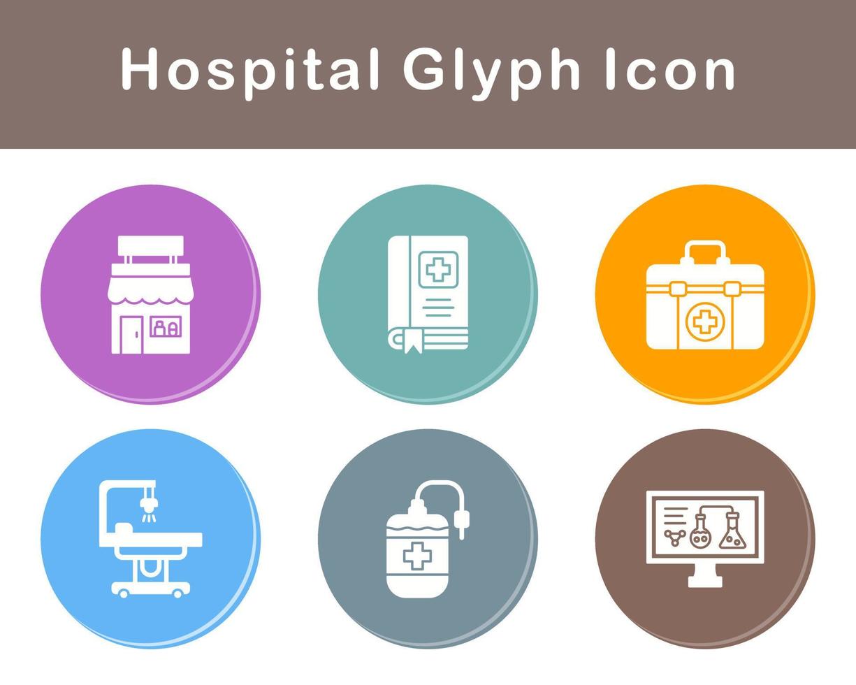 hospital vector icono conjunto