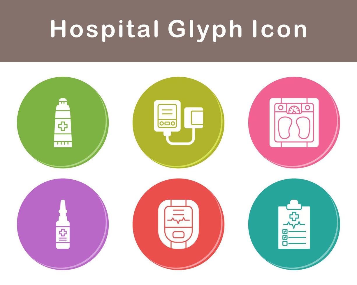 hospital vector icono conjunto