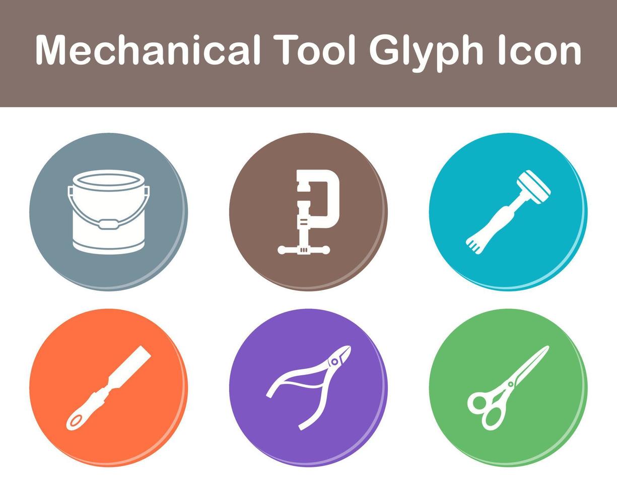 Mechanical Tool Vector Icon Set