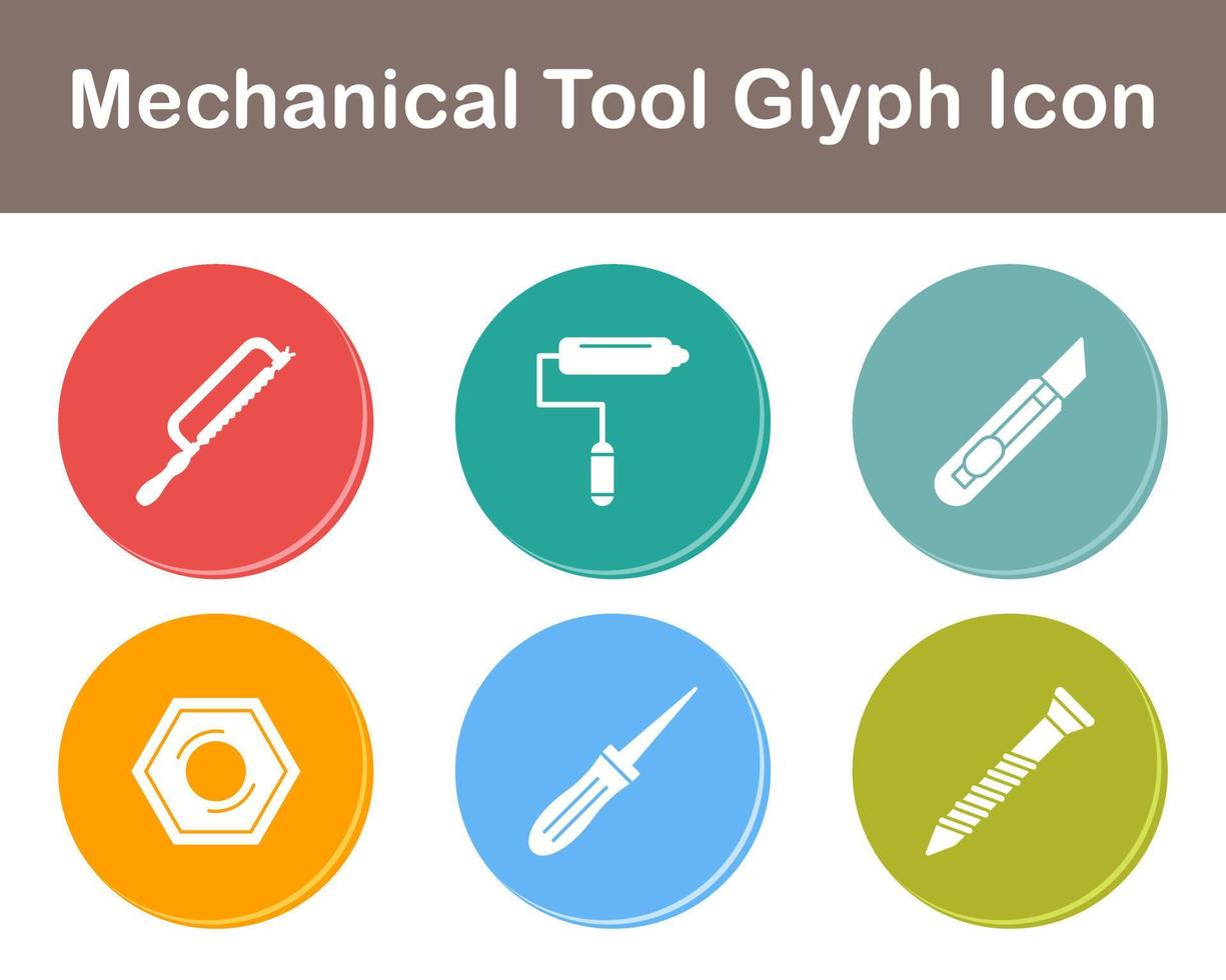 Mechanical Tool Vector Icon Set