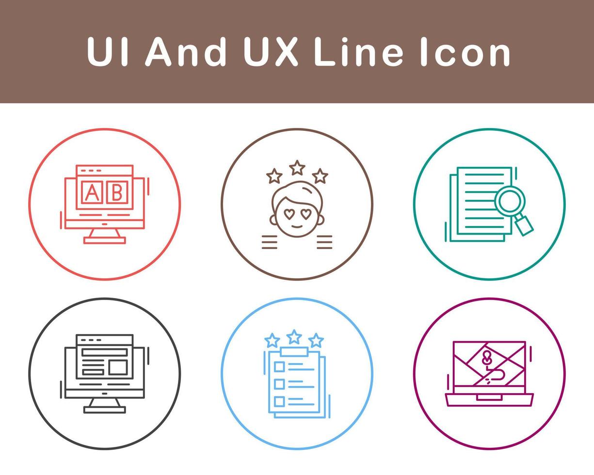 UI And UX Vector Icon Set