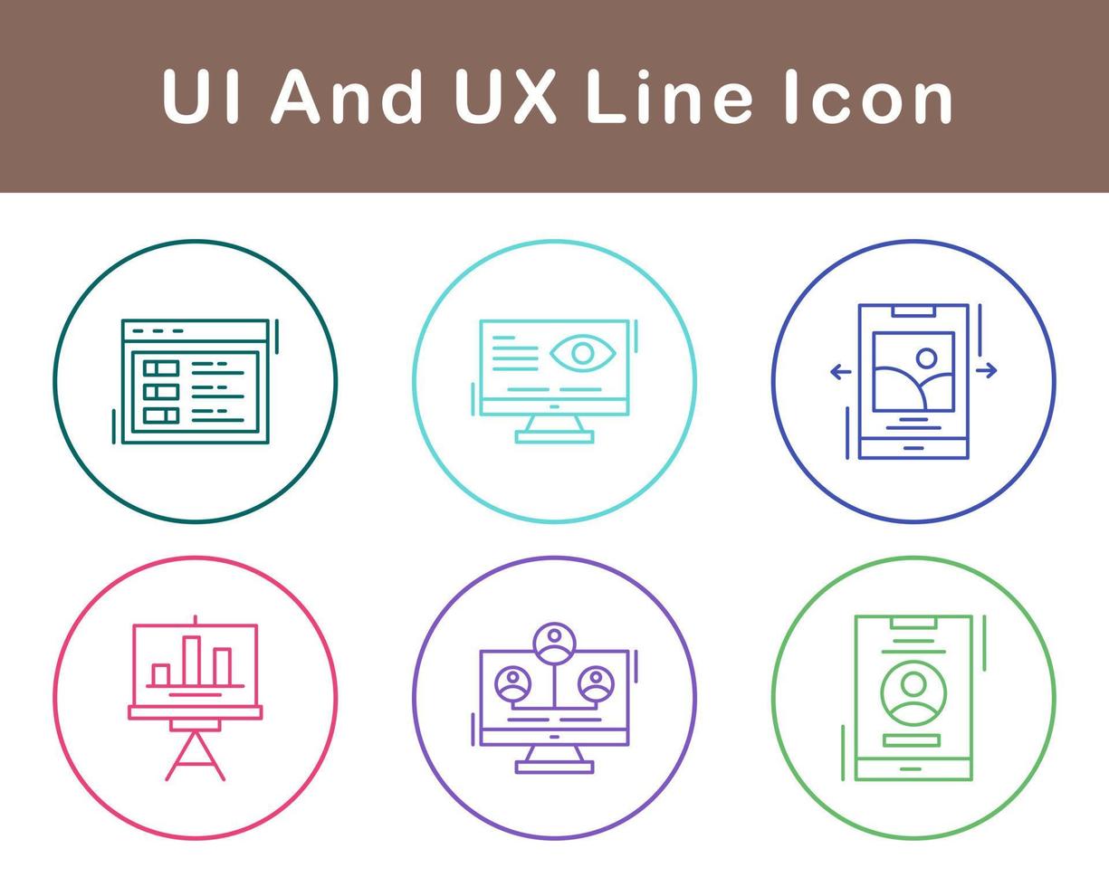 UI And UX Vector Icon Set