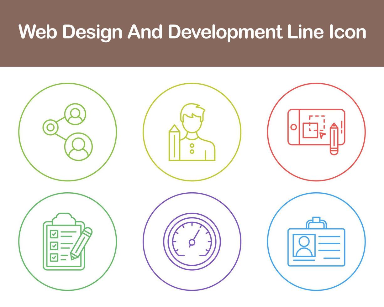 Web Design And Development Vector Icon Set