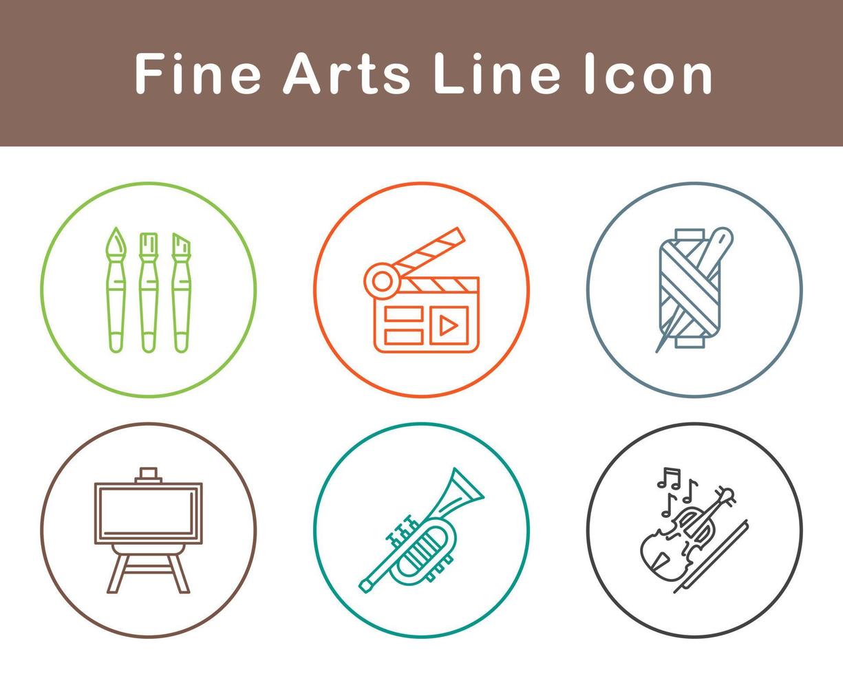 Fine Arts Vector Icon Set