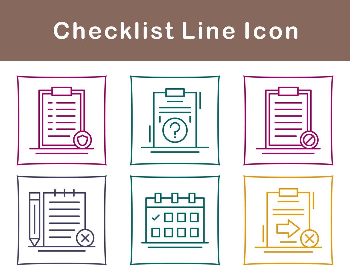 Checklist Vector Icon Set