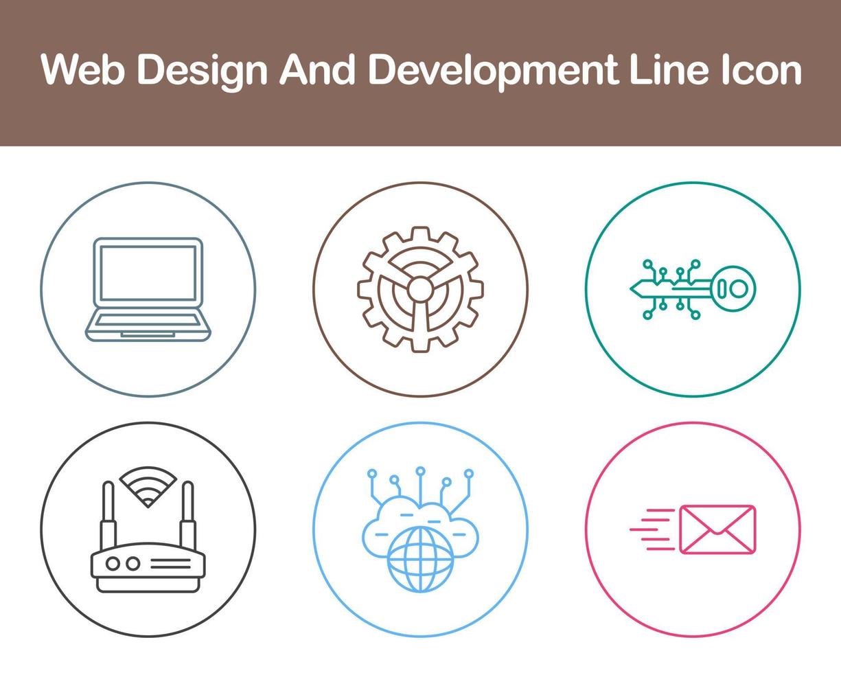 Web Design And Development Vector Icon Set