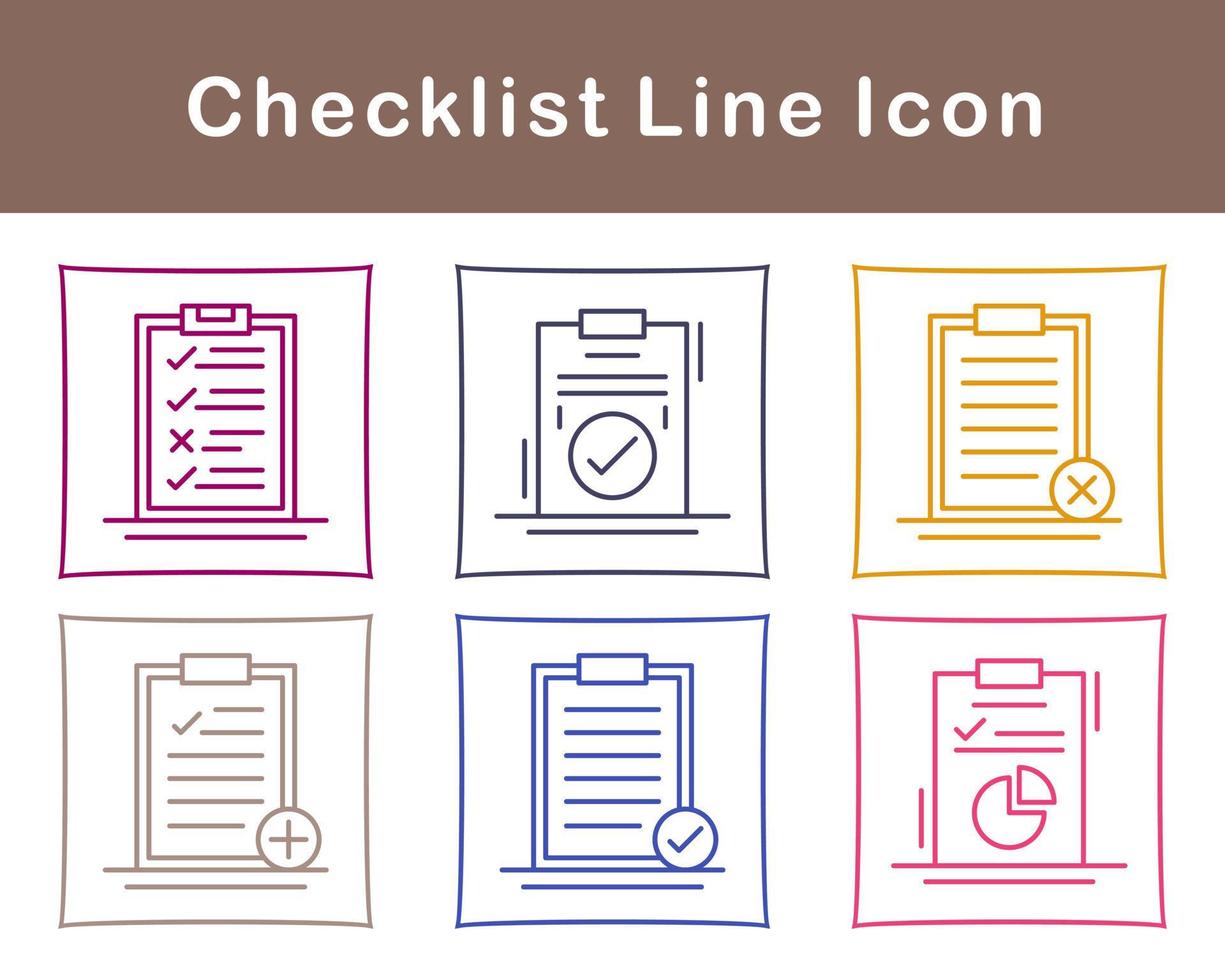 Checklist Vector Icon Set