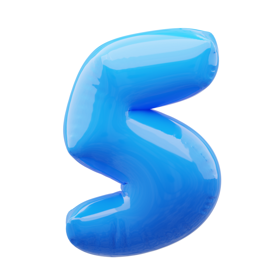 3d alphabet number balloon png