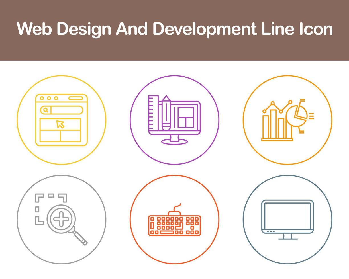 Web Design And Development Vector Icon Set