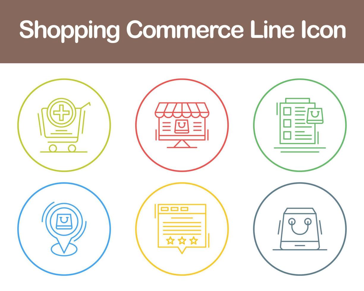 Shopping Commerce Vector Icon Set