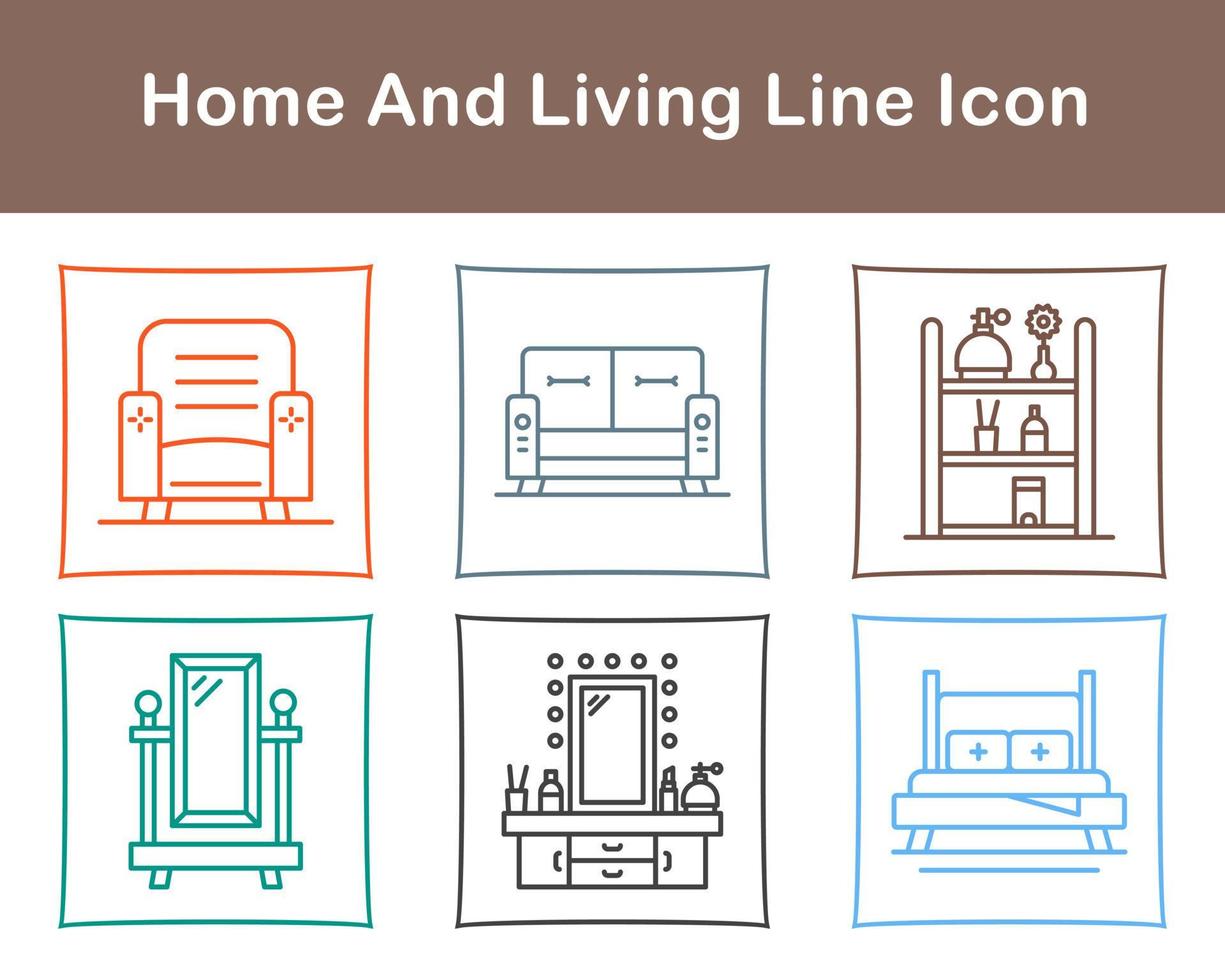 Home And Living Vector Icon Set