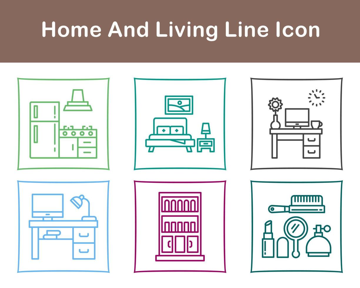 Home And Living Vector Icon Set