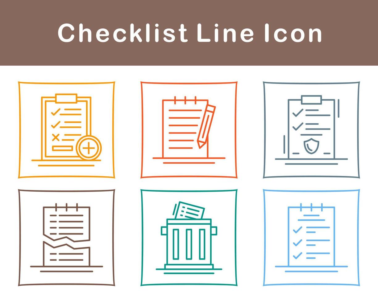 Checklist Vector Icon Set