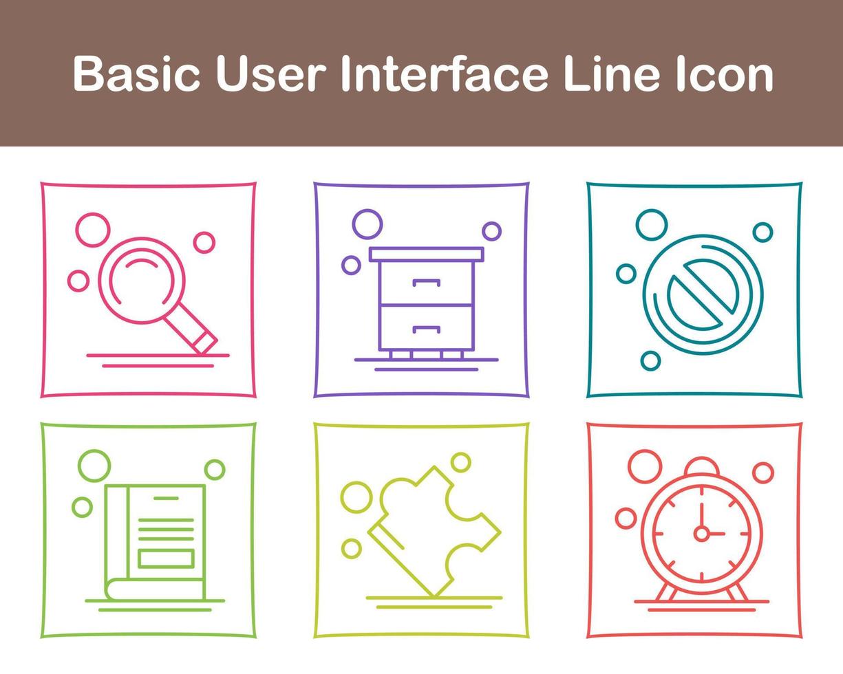 Basic User Interface Vector Icon Set 21505858 Vector Art at Vecteezy