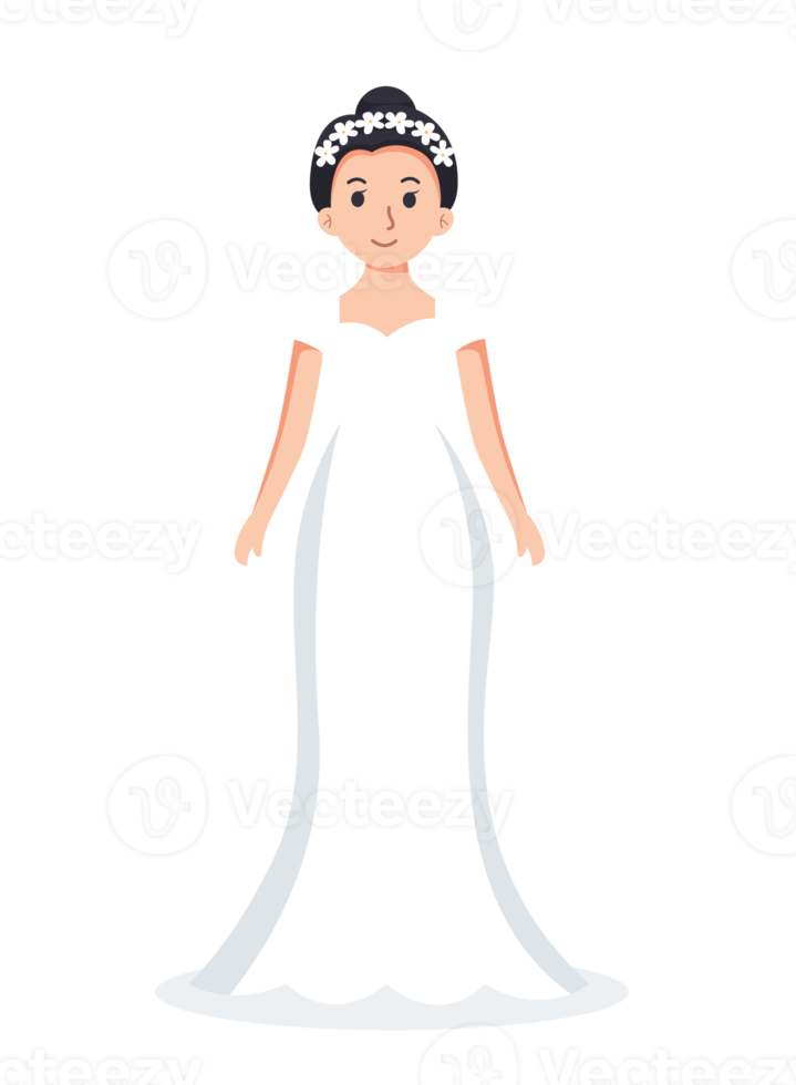 Bride wedding cartoon illustration png