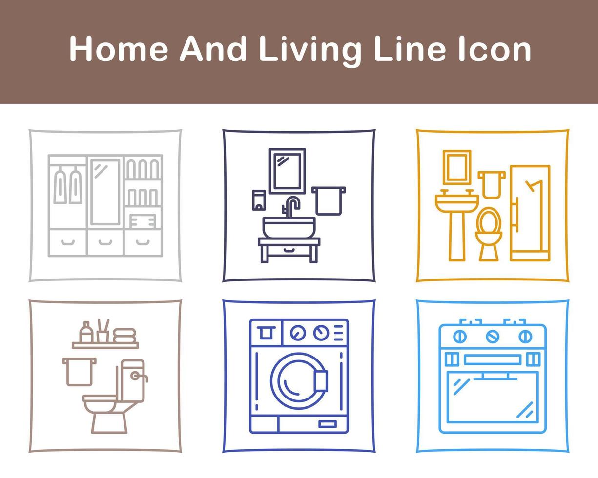 Home And Living Vector Icon Set