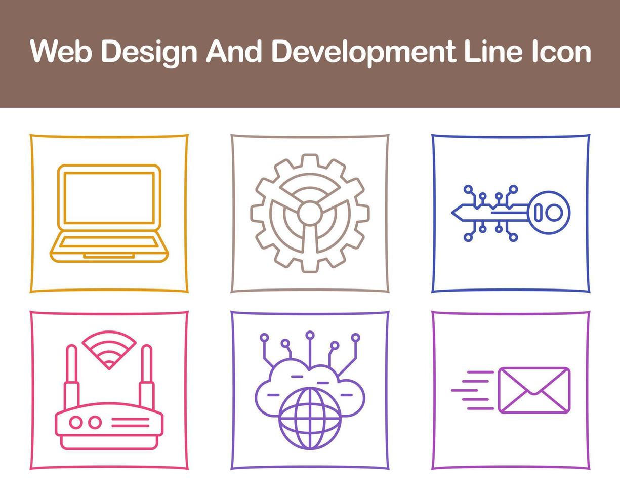 Web Design And Development Vector Icon Set