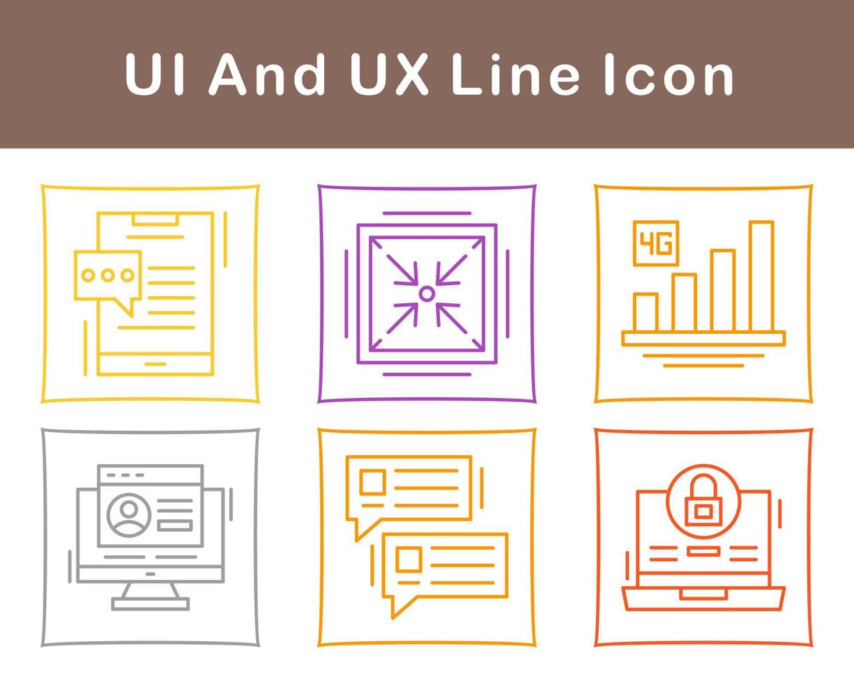 UI And UX Vector Icon Set