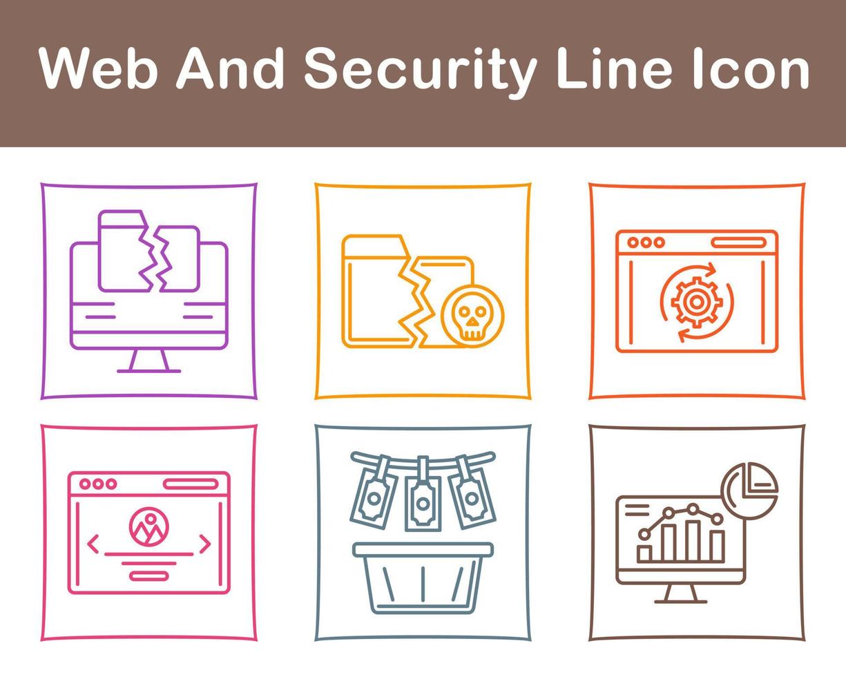 Web And Security Vector Icon Set