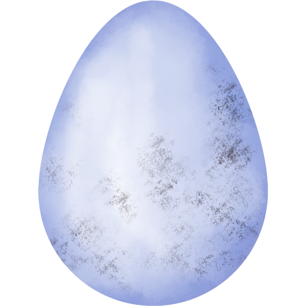 Watercolor purple easter egg. png