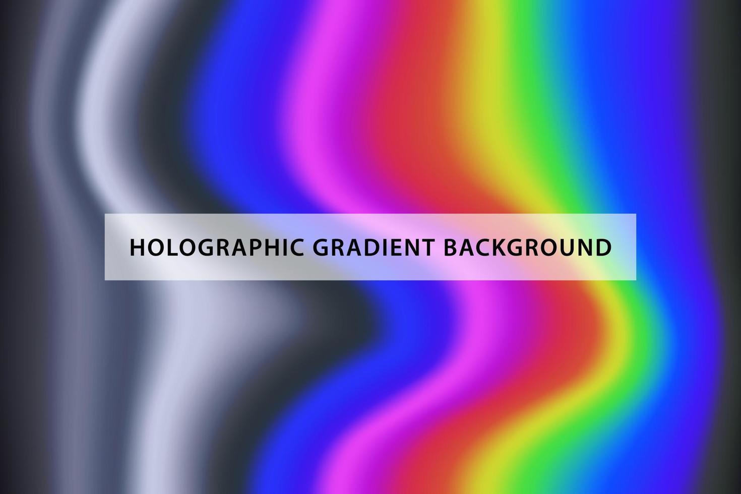 Rainbow colored background with a holographic gradient background. vector