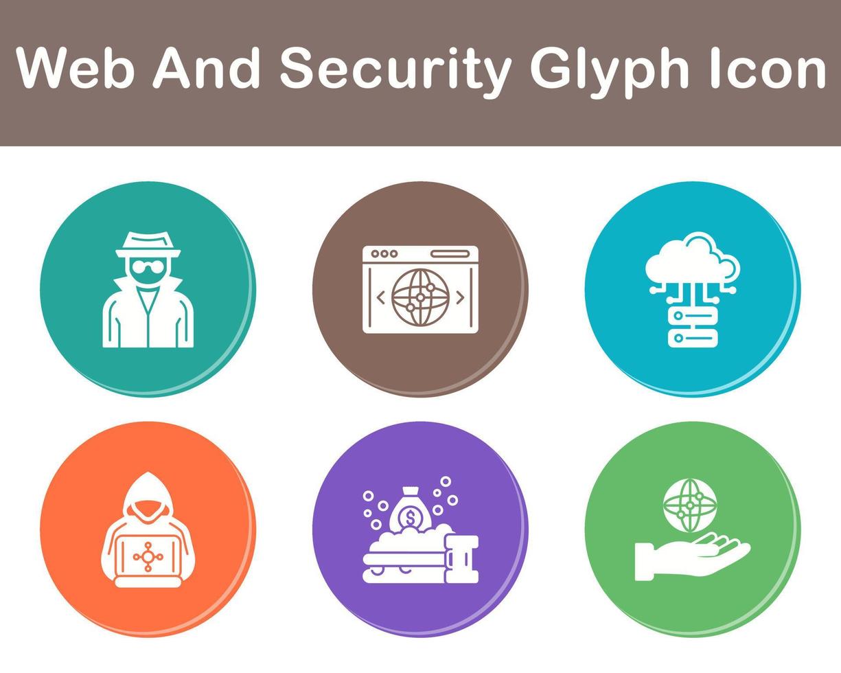 Web And Security Vector Icon Set