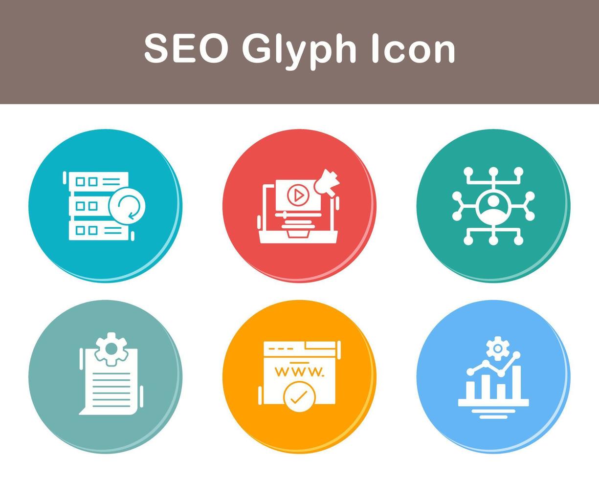 seo vector icono conjunto