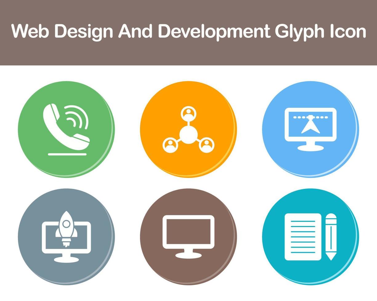 Web Design And Development Vector Icon Set